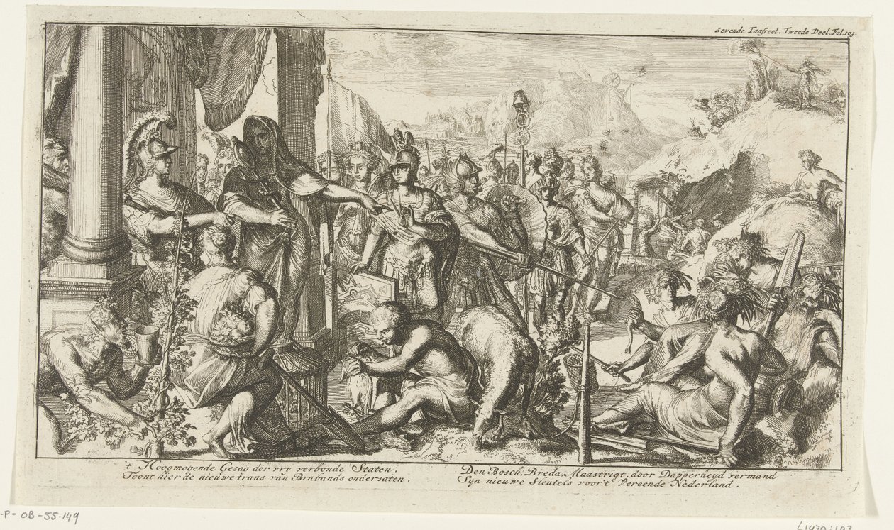Allegoria delle acquisizioni nel Brabante da Romeyn de Hooghe