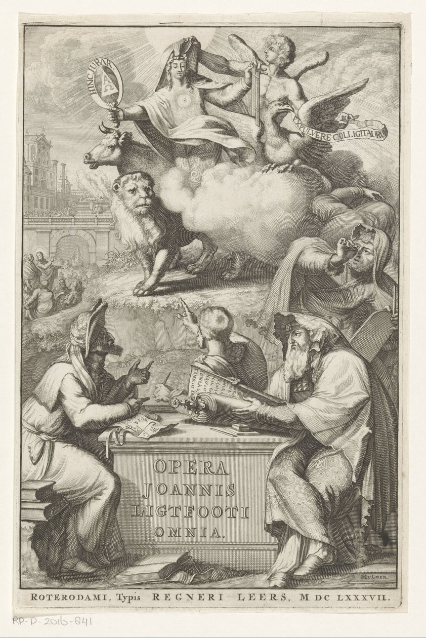 Figura allegorica con uomo ebreo da Romeyn de Hooghe
