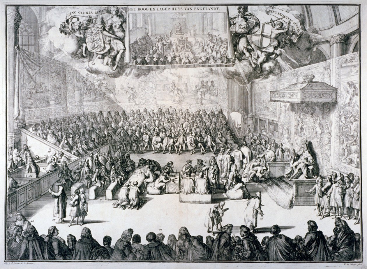 Het hoog-en lager-huys van Engelandt da Romeyn de Hooghe