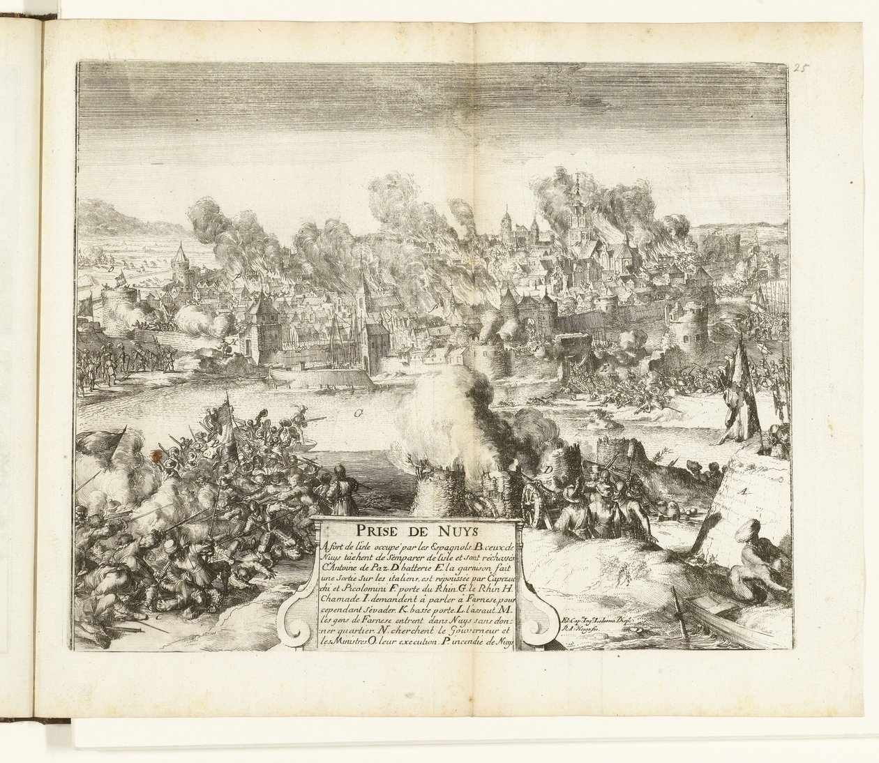 Presa e saccheggio di Neuss, 1586 da Romeyn de Hooghe