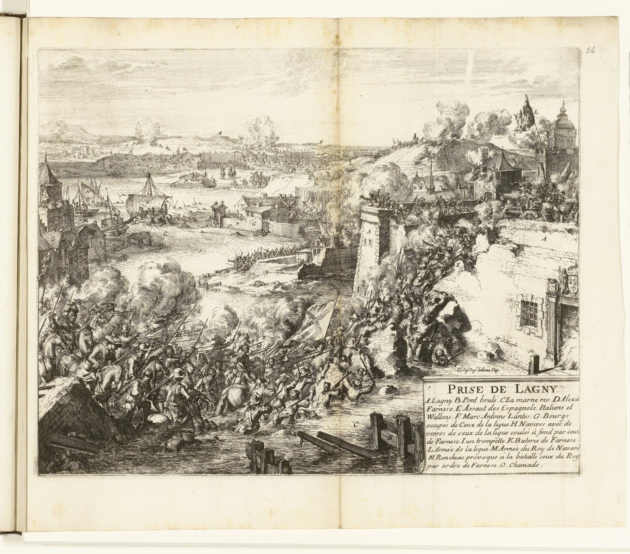 Conquista di Lagny, 1589-1590 da Romeyn de Hooghe