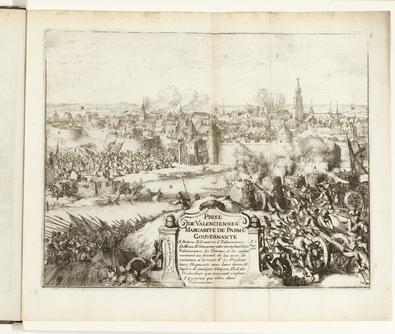 Presa di Valenciennes, 1567 da Romeyn de Hooghe