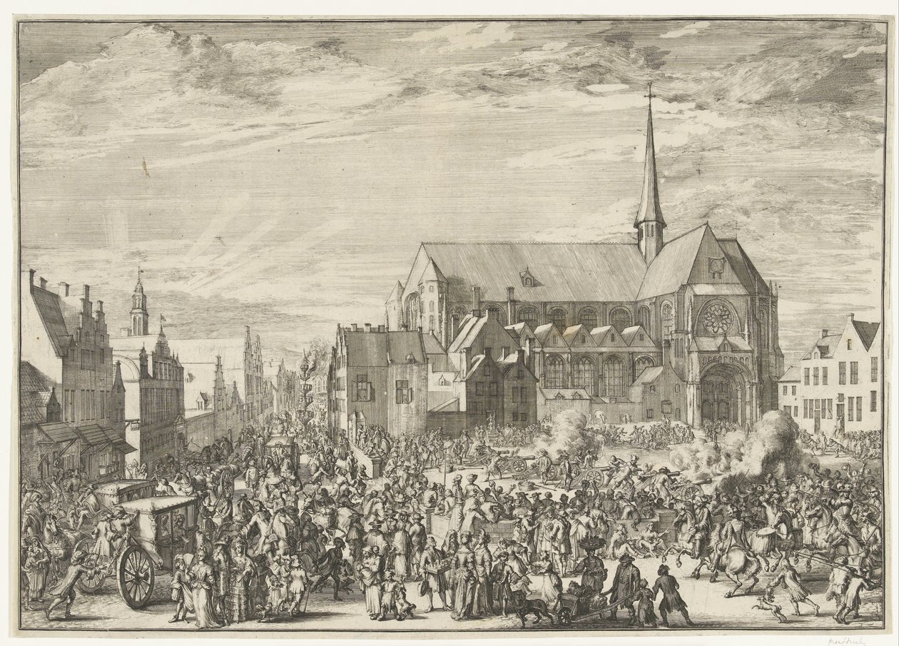 Ingresso di Leopoldo I a Bruxelles, 1686 da Romeyn de Hooghe