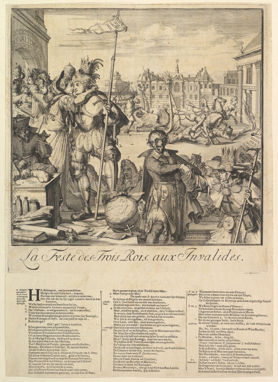 Le Feste dei Tre Re da Romeyn de Hooghe