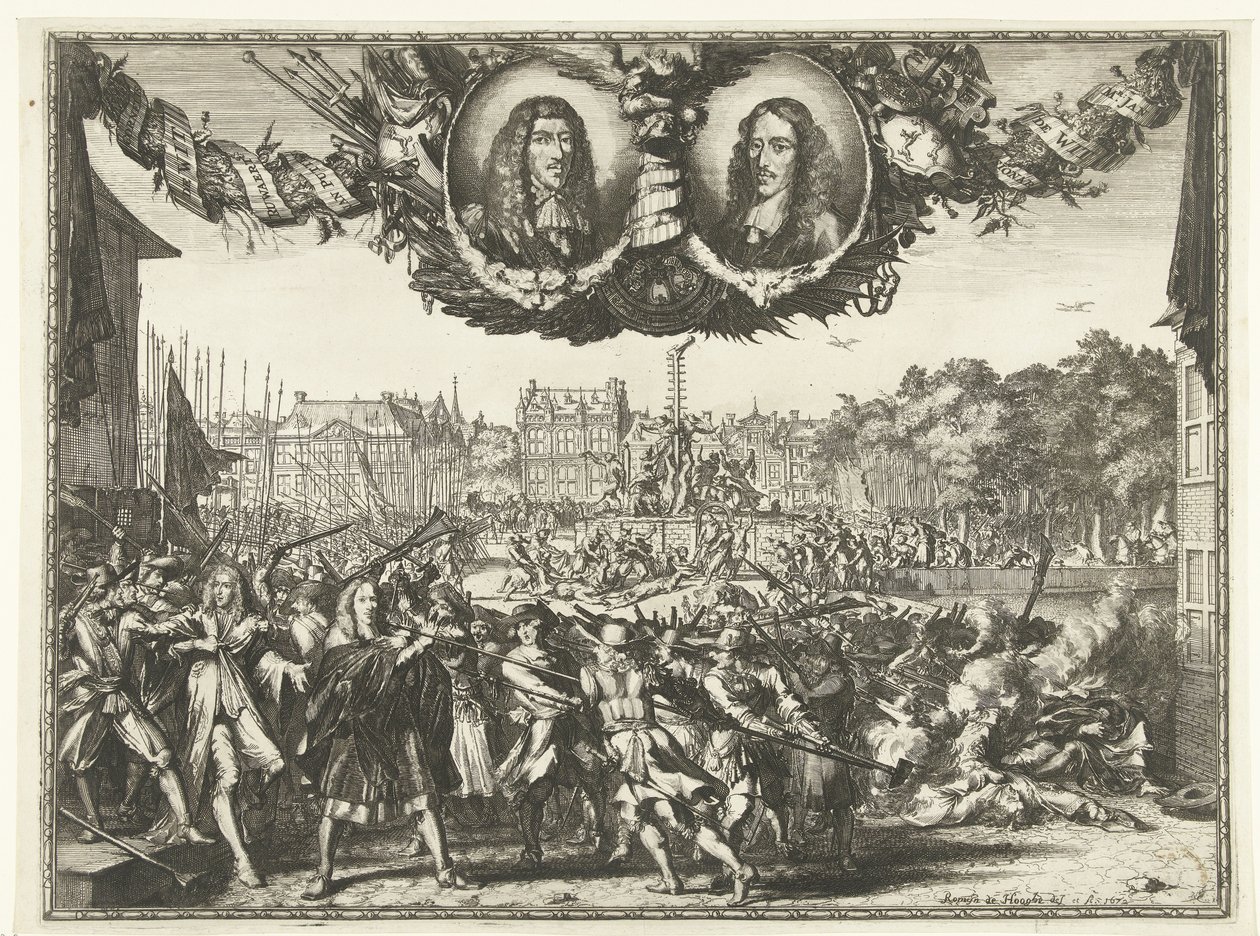 Omicidio dei fratelli de Witt, 1672 da Romeyn de Hooghe