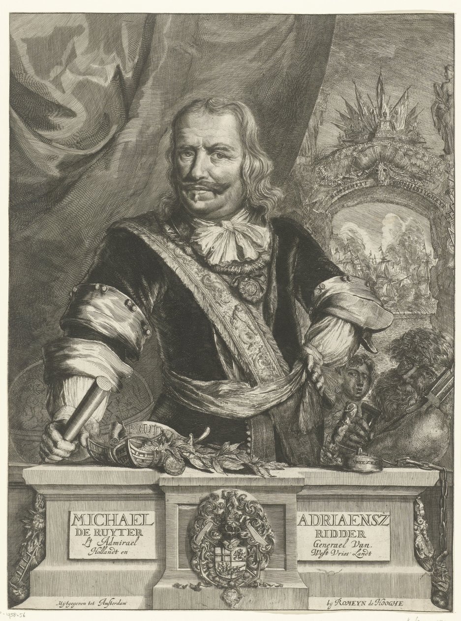 Ritratto di Michiel de Ruyter da Romeyn de Hooghe