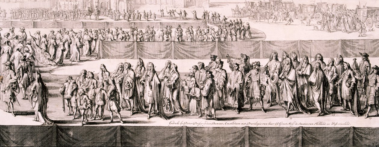 Funerale della Regina Maria II, Abbazia di Westminster, Londra da Romeyn de Hooghe