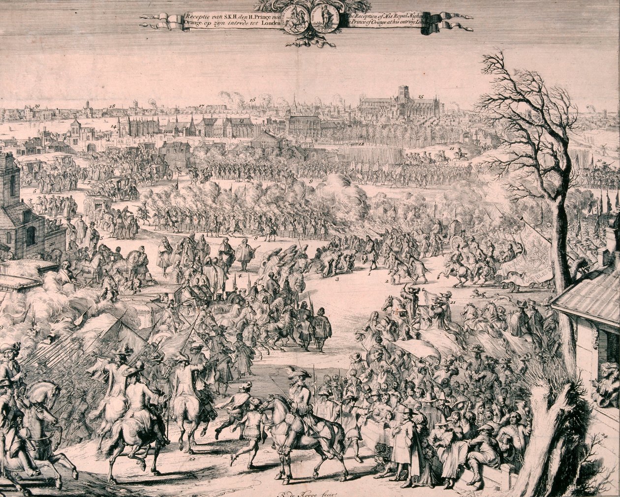 Processione reale di Re Guglielmo III da Romeyn de Hooghe