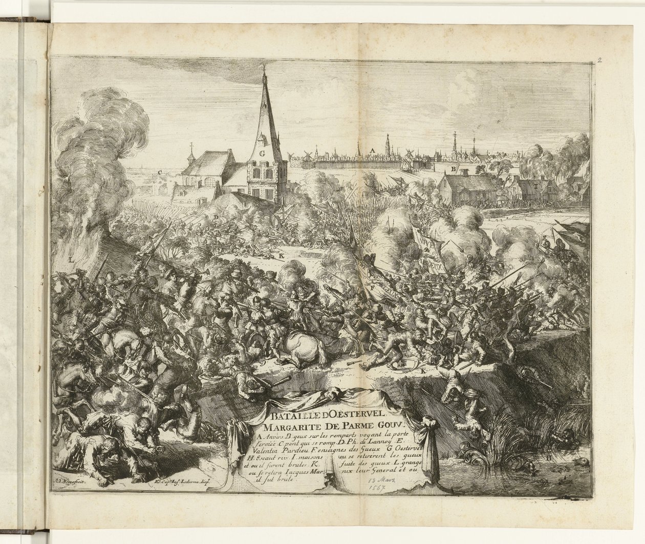 Battaglia di Oosterweel, 1567 da Romeyn de Hooghe
