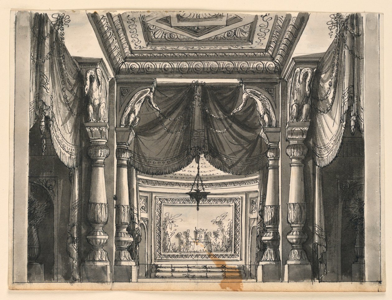 Scenografia, interno di un palazzo orientale da Romolo Achille Liverani