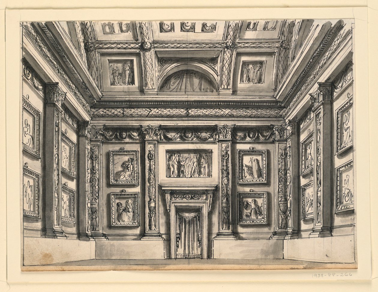 Scenografia, Interno del palazzo da Romolo Achille Liverani