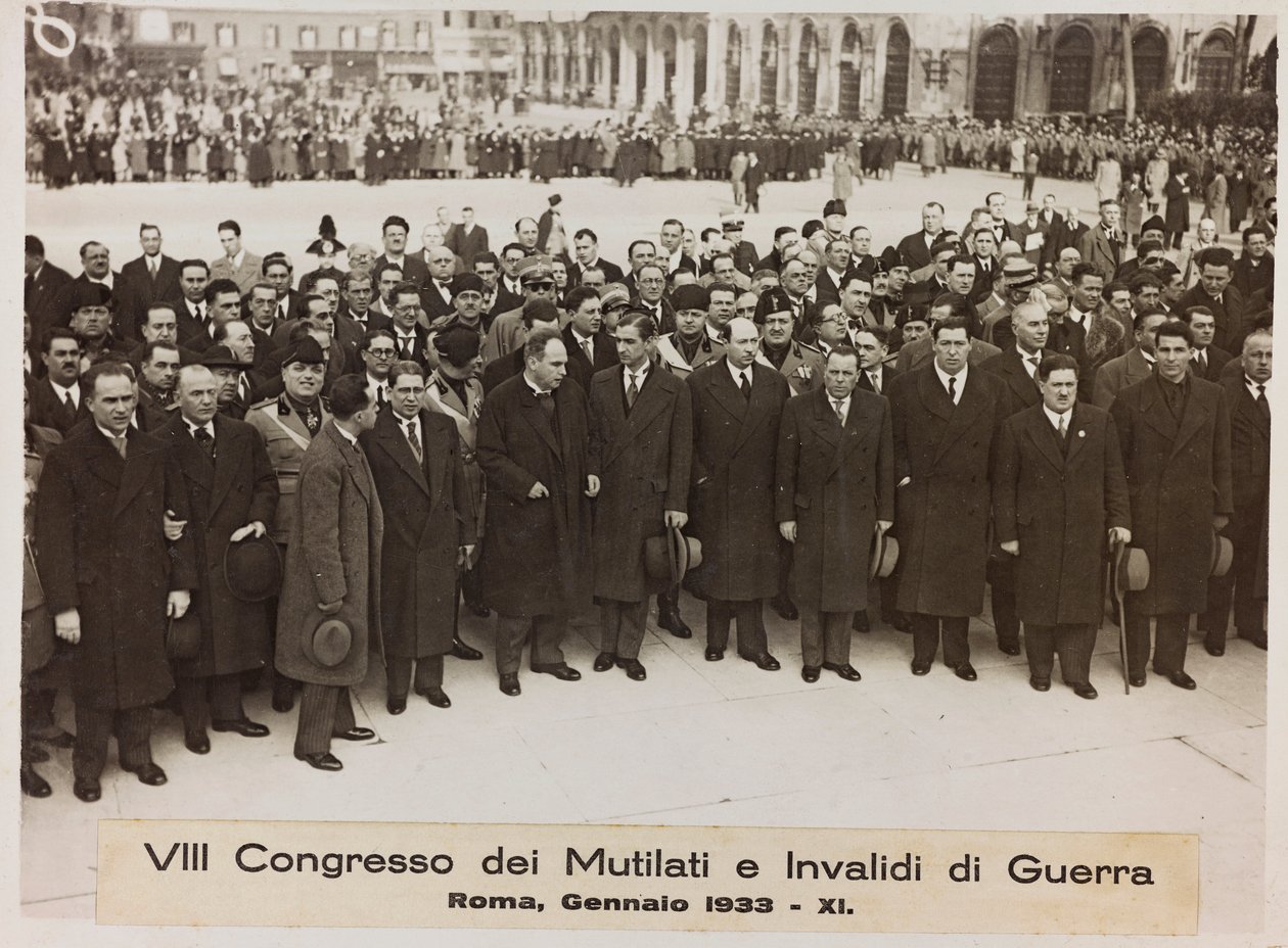 "VIII Congresso dei Mutilati e Invalidi di Guerra - Roma, gennaio 1933 - 11" da Romolo del Papa