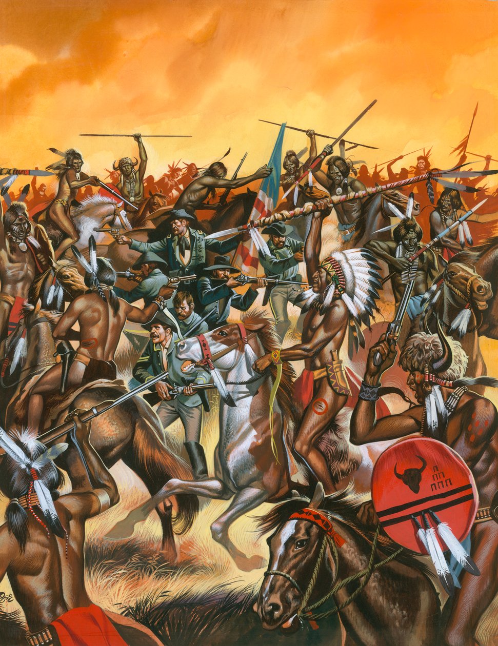 Battaglia di Little Bighorn da Ron Embleton