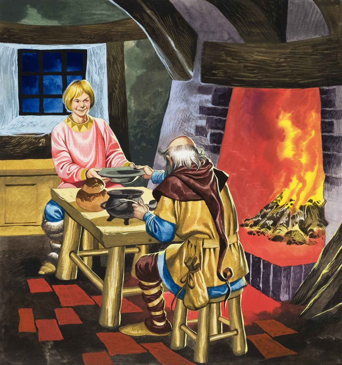 Fiaba (gouache su carta) da Ron Embleton