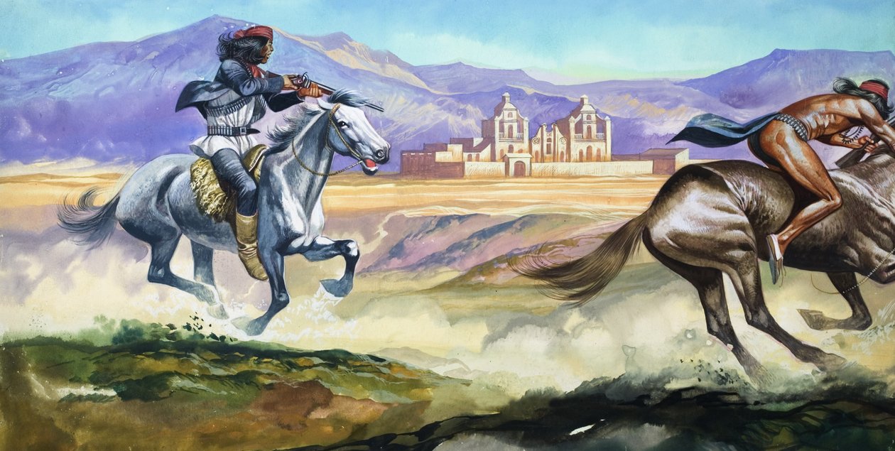 Nativi americani (guazzo su carta) da Ron Embleton