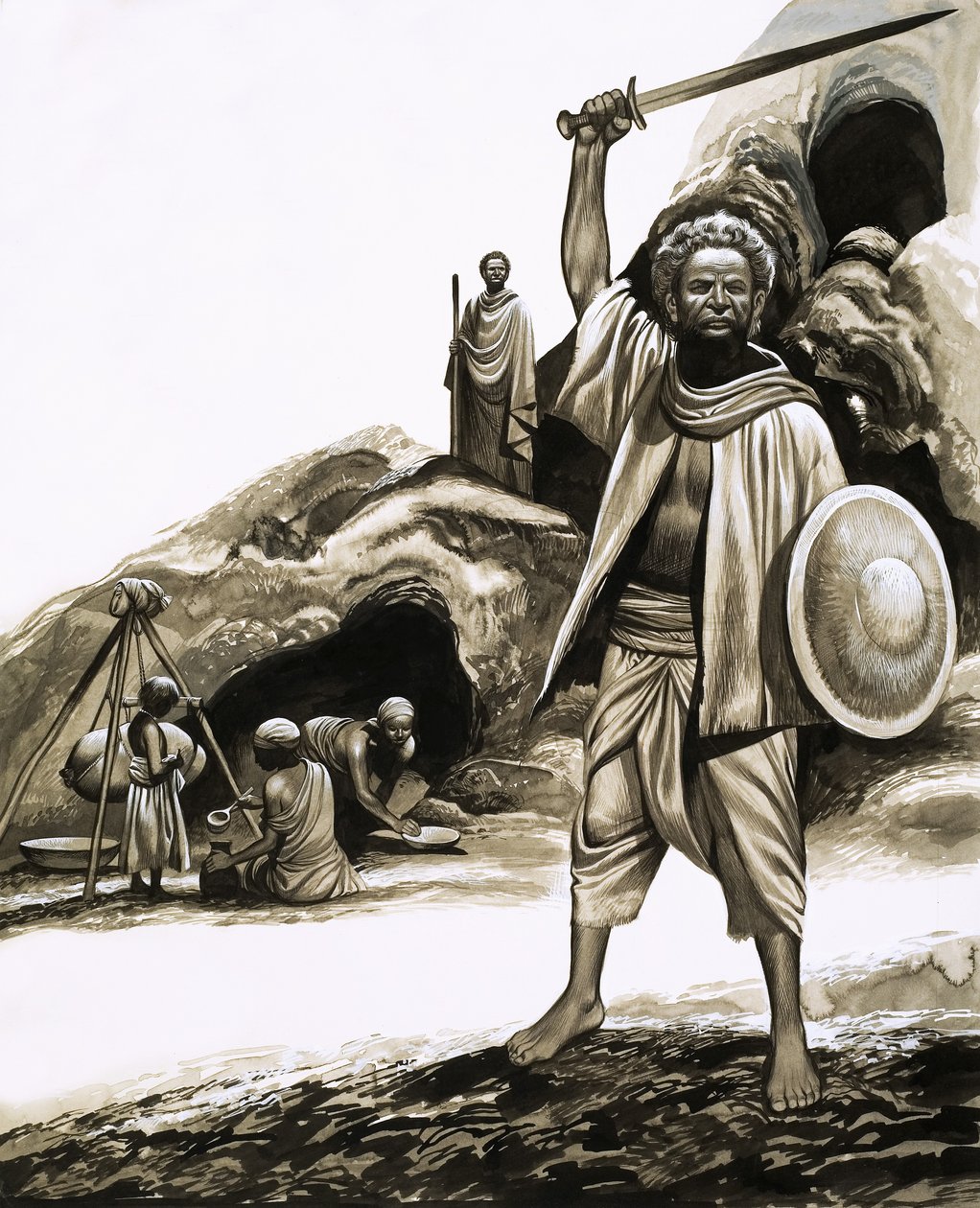I popoli primitivi di oggi: I Qara: li chiamano i Figli di Saba da Ron Embleton