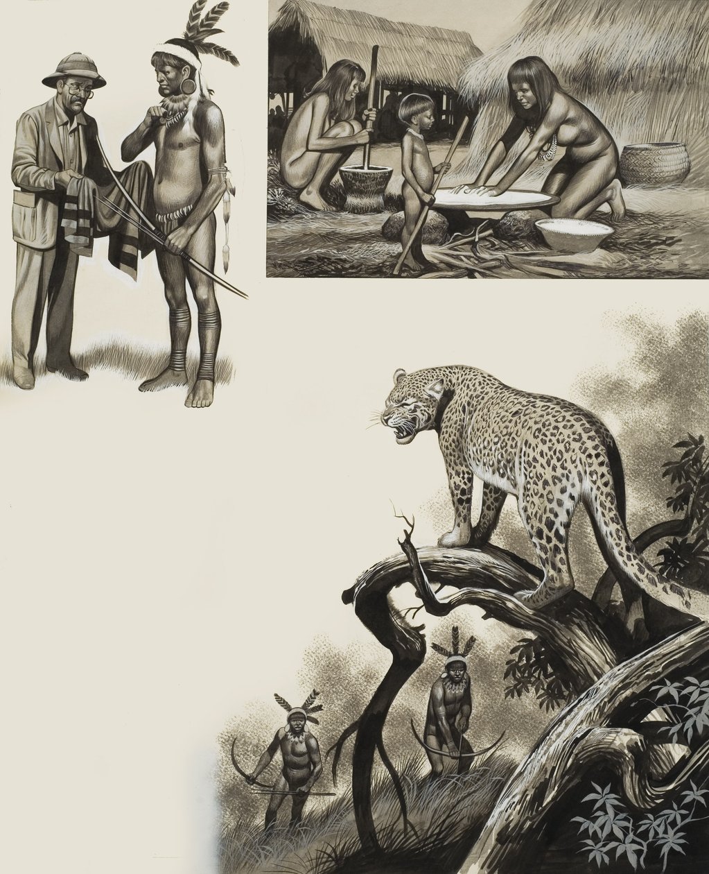 Il Chavante (gouache su carta) da Ron Embleton