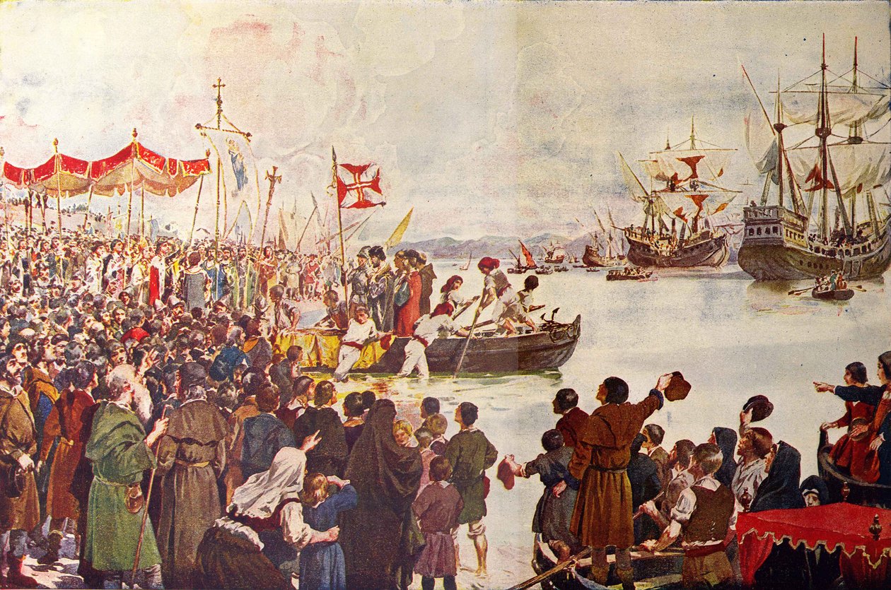 Partenza di Vasco da Gama per l