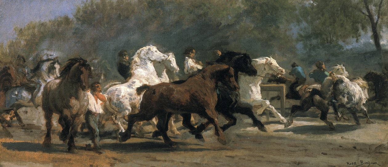 Studio per il mercato dei cavalli, 1852-54 da Rosa Bonheur