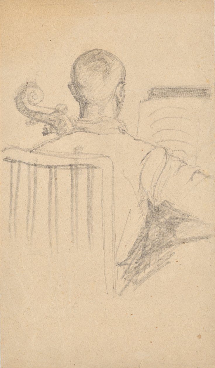 Walter Barwig che suona il violoncello da Rosa Simon Barwig