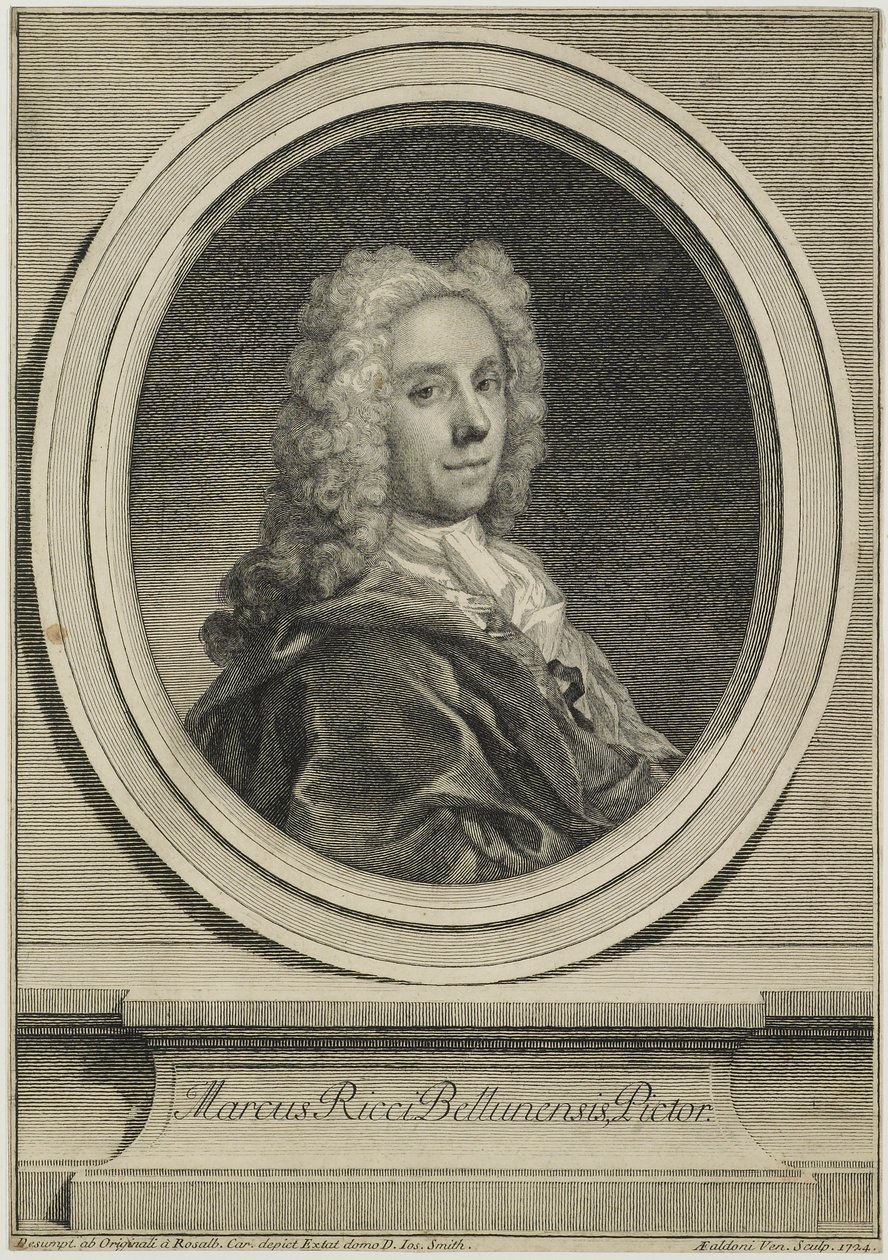 Marcus Ricci Bellunensis, inciso da Antonio Giovanna Faldoni, 1724 da Rosalba Giovanna Carriera