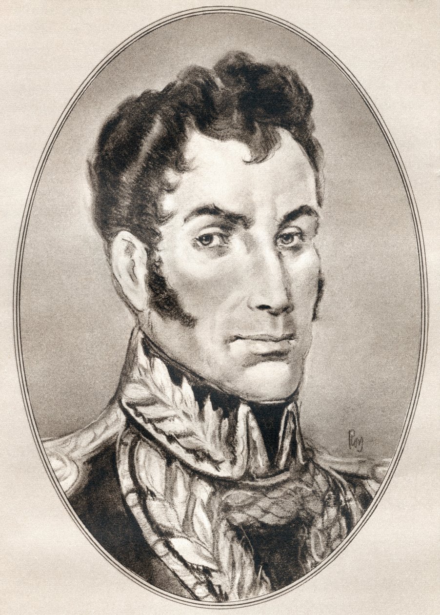 Simon Jose Antonio de la Santusima Trinidad Bolivar Palacios Ponte y Blanco, da Biografie Viventi di Uomini Famosi da Ross Gordon