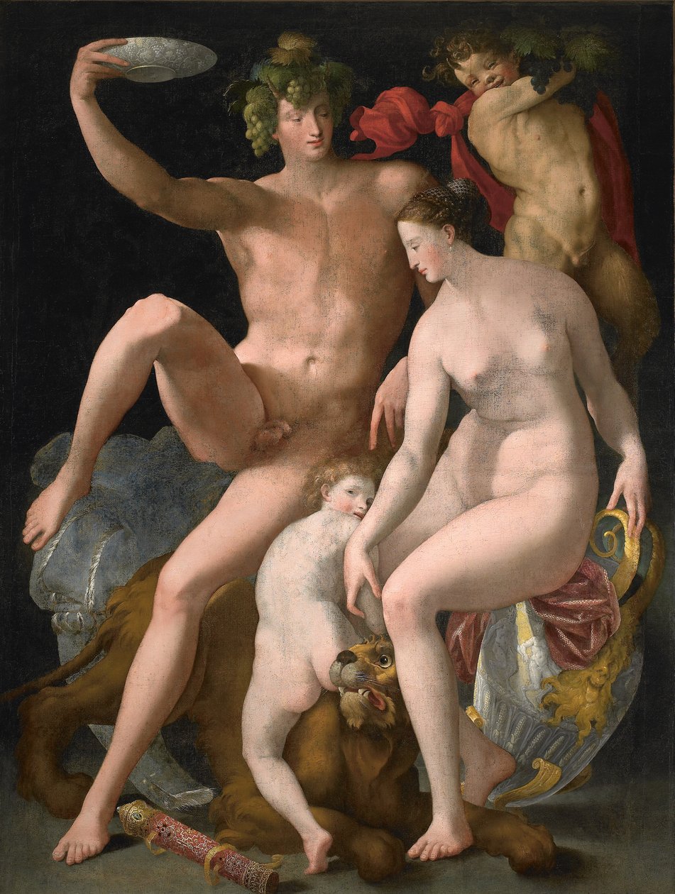 Bacco, Venere e Cupido, c.1535 da Rosso Fiorentino