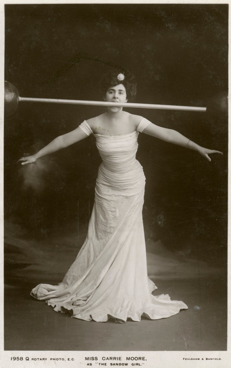 Carrie Moore, attrice australiana, c1900s da Rotary Photo