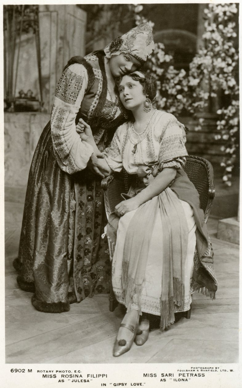Rosina Filippi e Sari Petrass, attrici da Rotary Photo