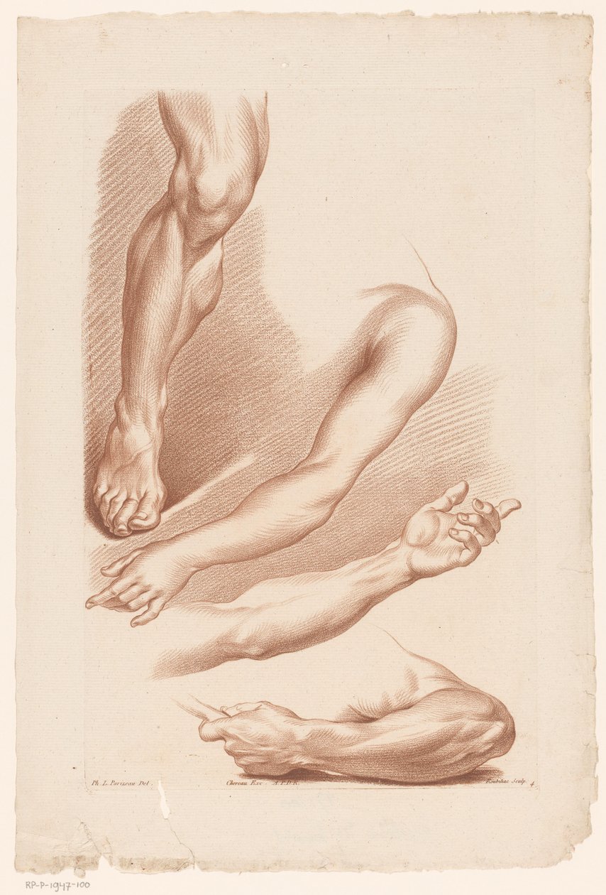 Tre braccia e una gamba da Louis François Roubillac