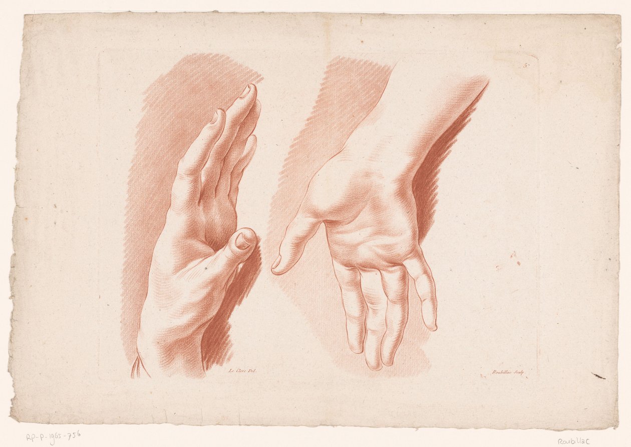 Due mani da Louis François Roubillac