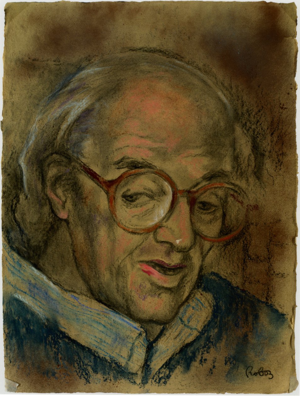Ritratto di Sir John Mortimer di Zsuzsi Roboz da Rudolf Eichstaedt