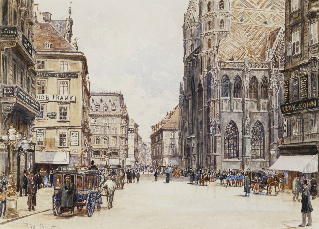 Stefansplatz, Vienna da Rudolf Bernt
