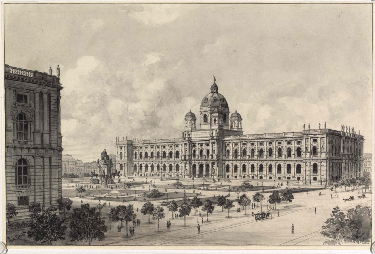 Il museo di storia naturale a Vienna da Rudolf Bernt