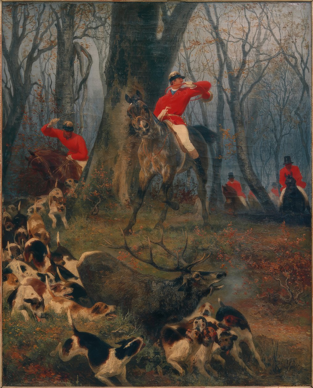 Caccia alla parforce da Rudolf Carl Huber