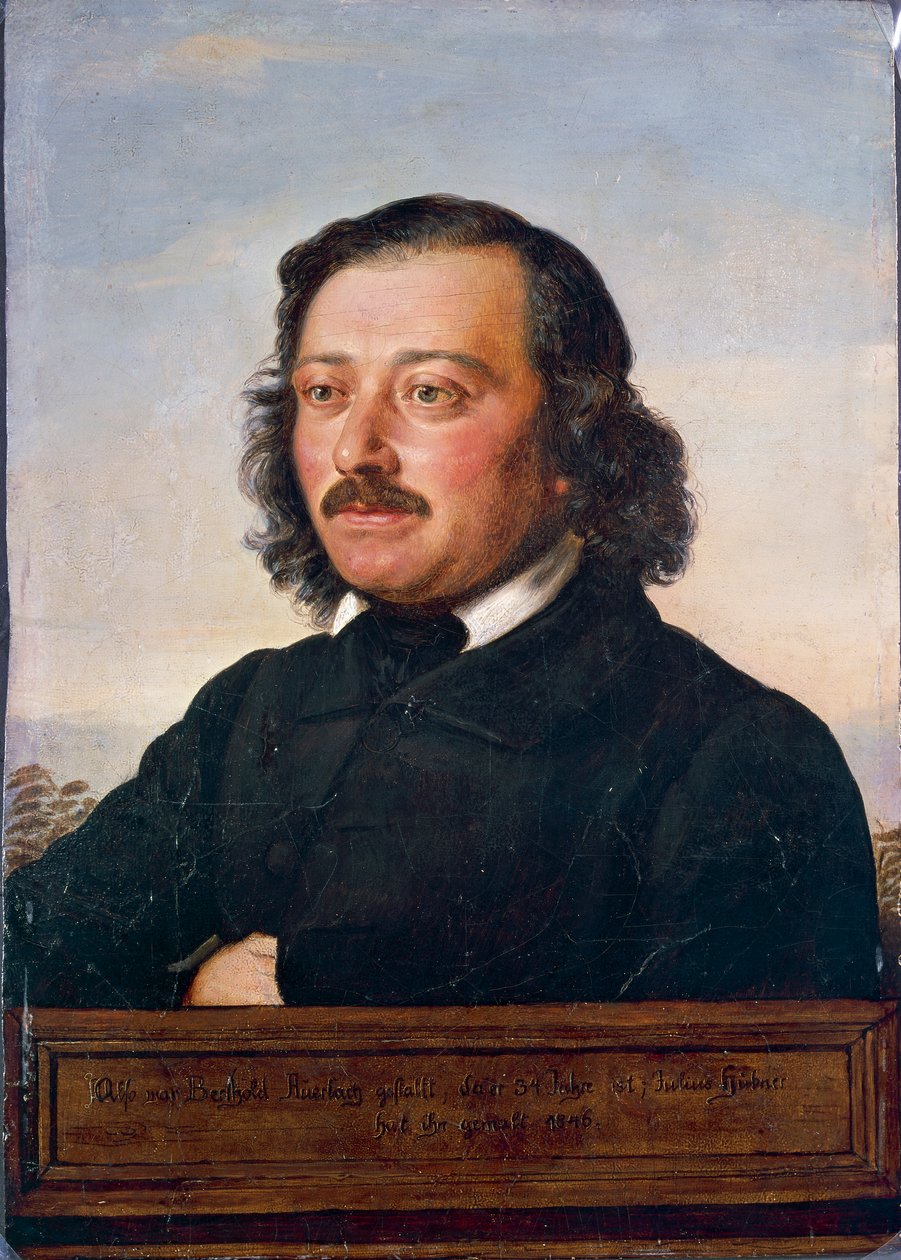 Ritratto di Berthold Auerbach da Rudolf Julius Benno Huebner