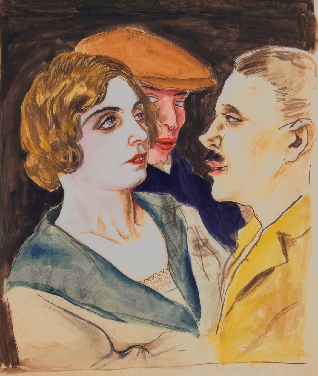 Coppia di ballerini e spettatori da Rudolf Schlichter