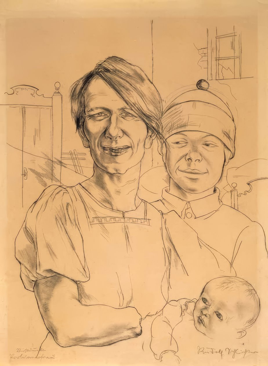 Donna proletaria mutilata da Rudolf Schlichter