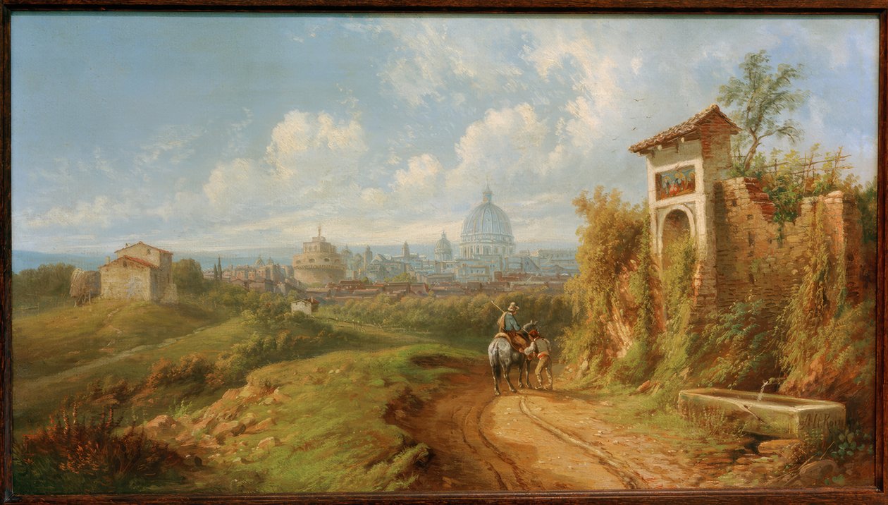 Vista su Roma da Rudolf von Alt