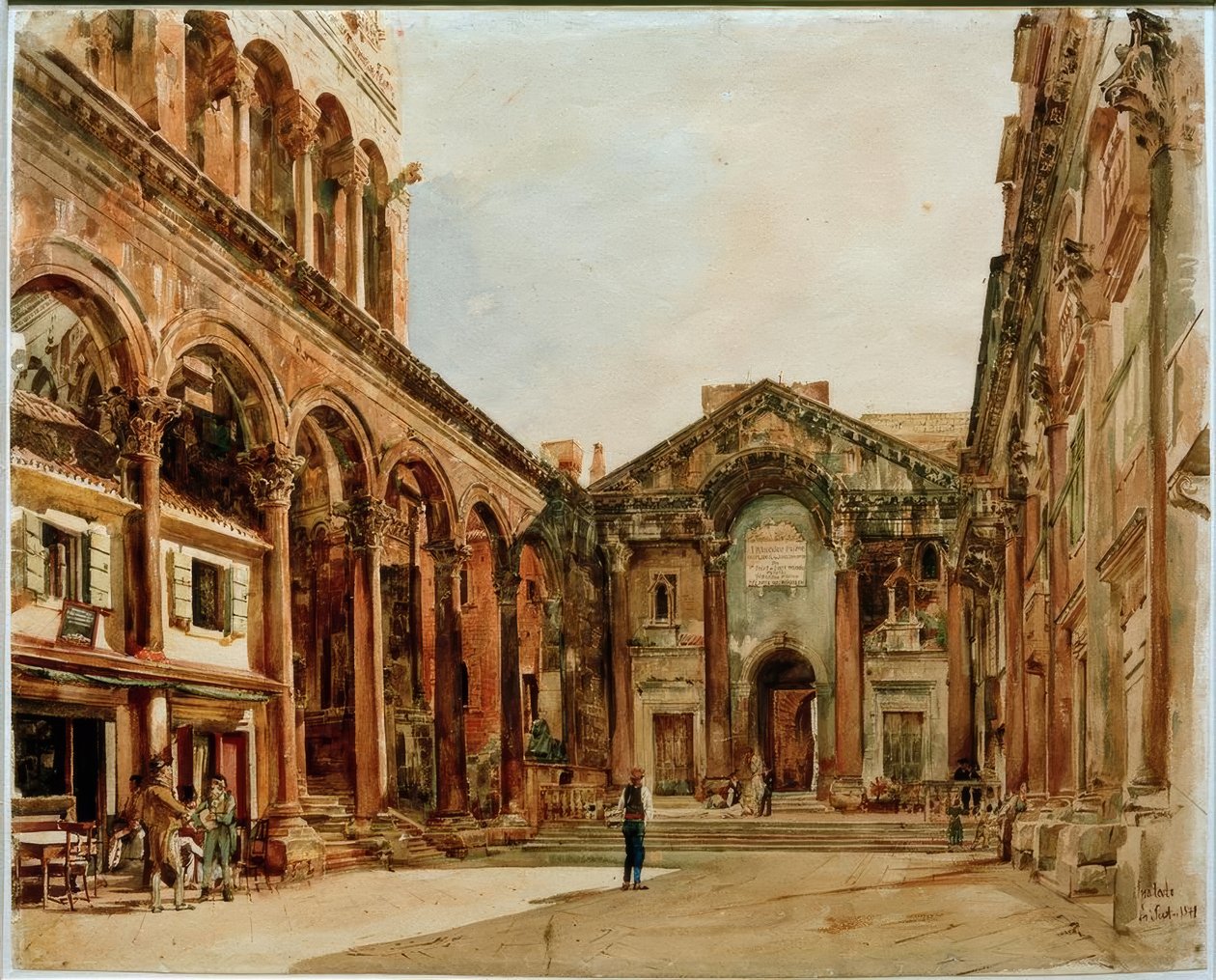 Palazzo di Diocleziano da Rudolf von Alt