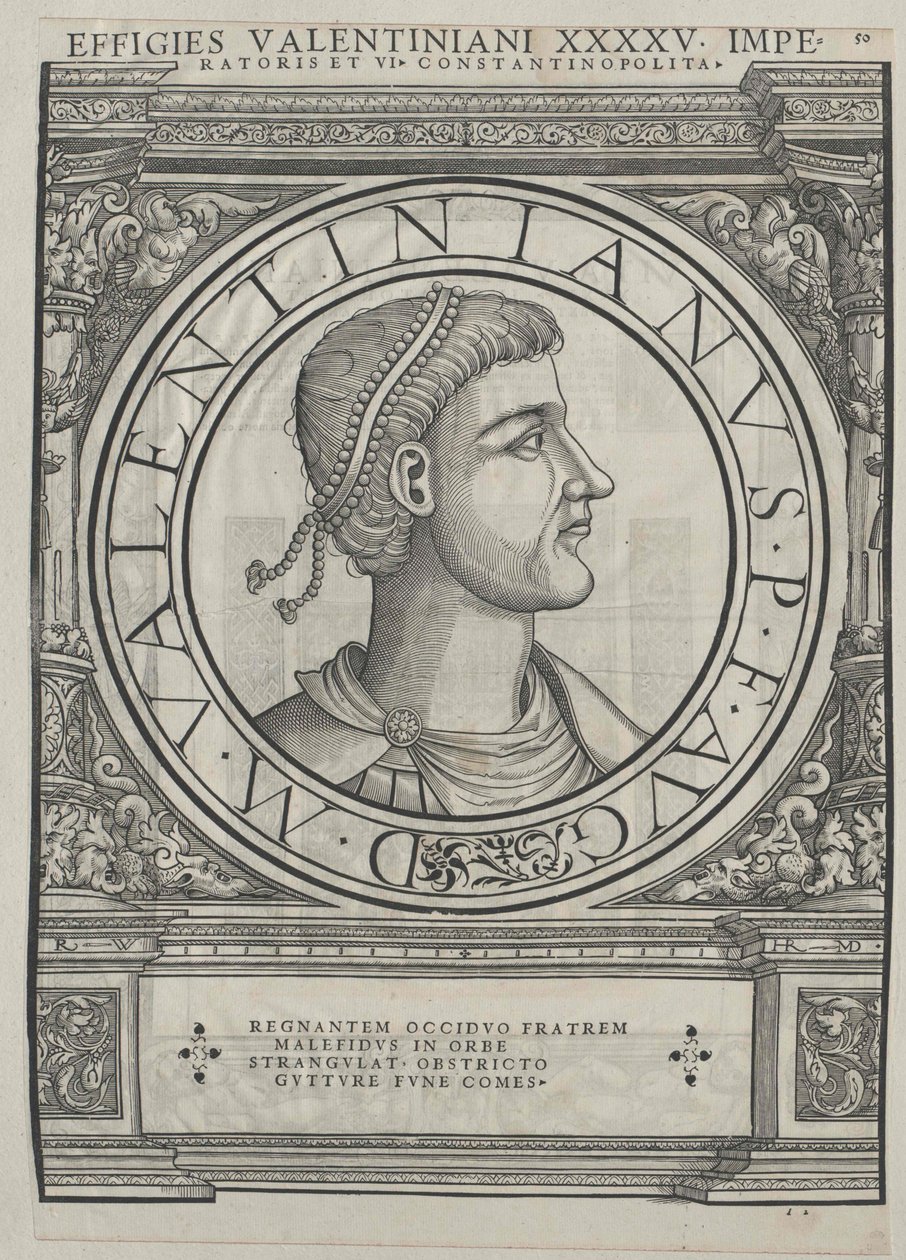 Imperatore romano Valentiniano II da Rudolph Wyssenbach