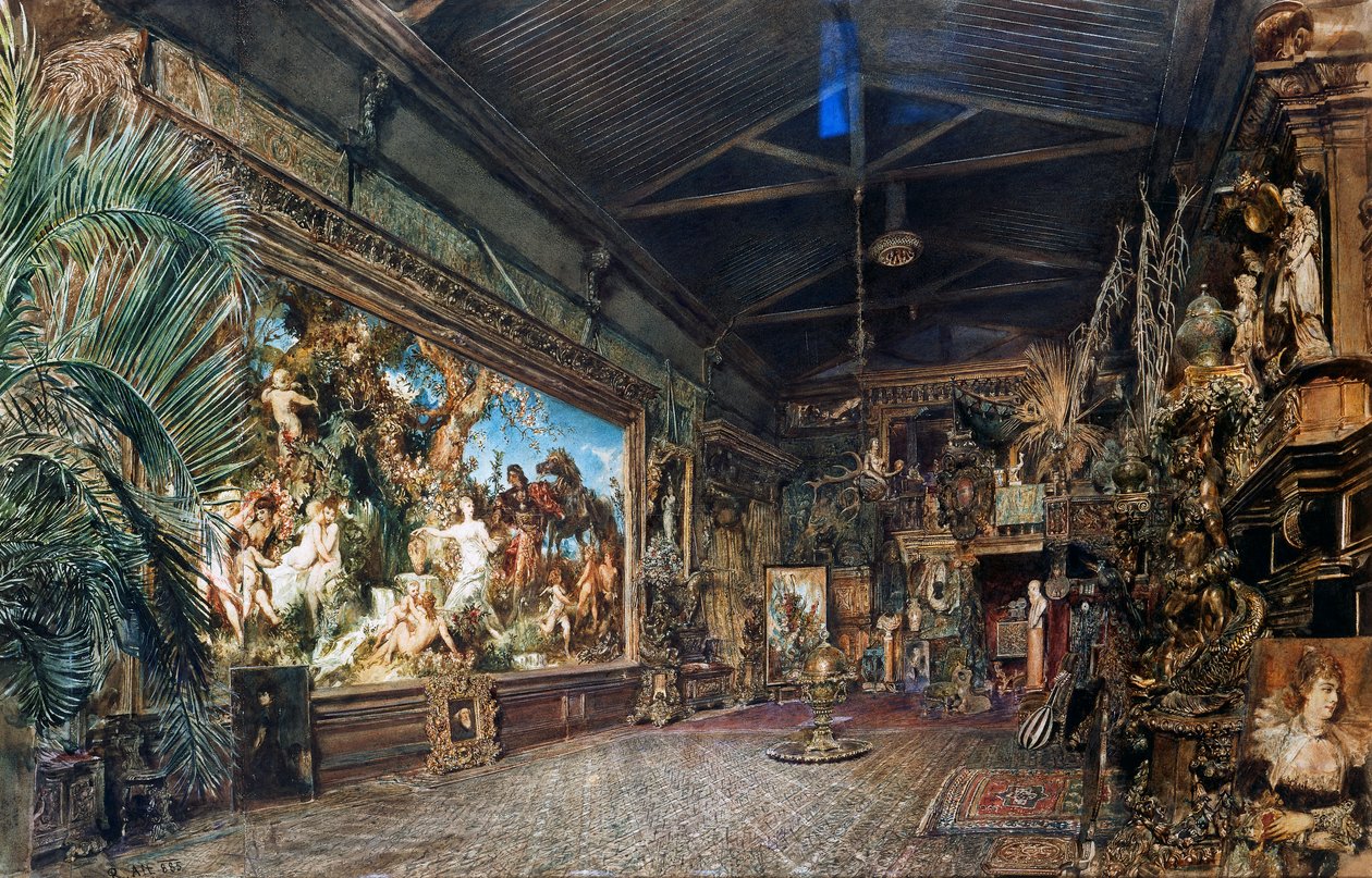 Studio di Hans Makart prima dell