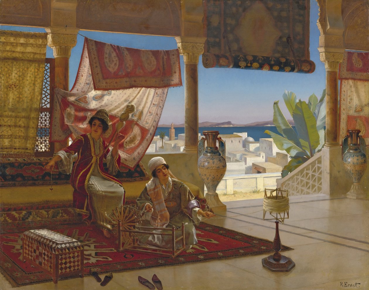 Le filatrici di lana da Rudolphe Ernst
