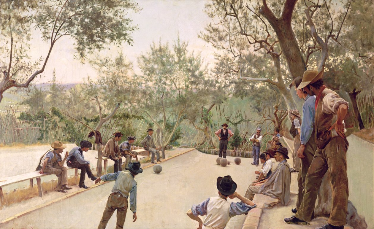 I Giocatori di Bocce, 1882 da Ruggero Focardi