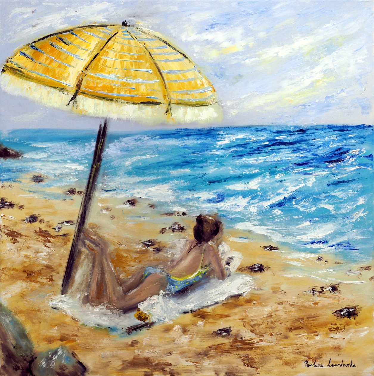 Giornata in spiaggia, 2022 da Ruslana Levandovska