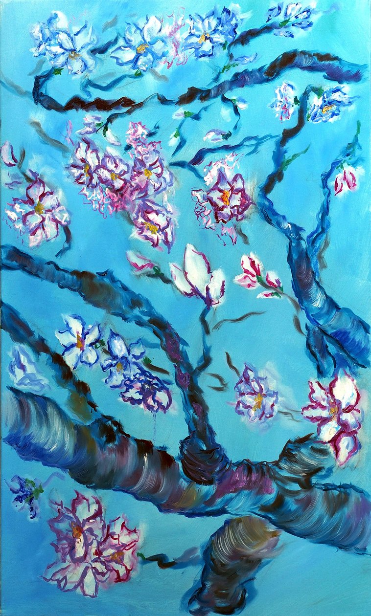 Eternal Blossoms Triptych - centrale, 2024 da Ruslana Levandovska