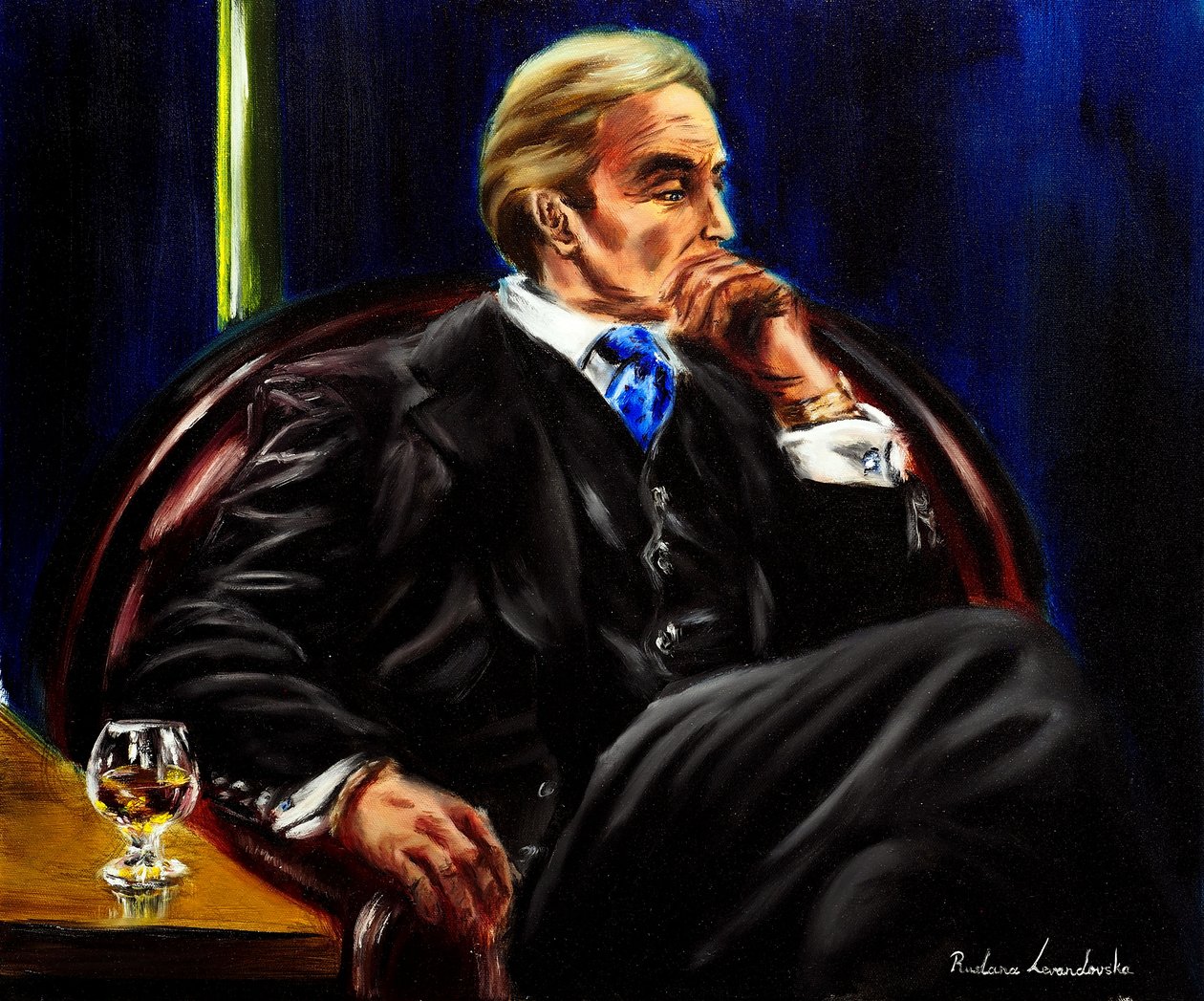 Late Night V, 2024 (olio su tela) da Ruslana Levandovska