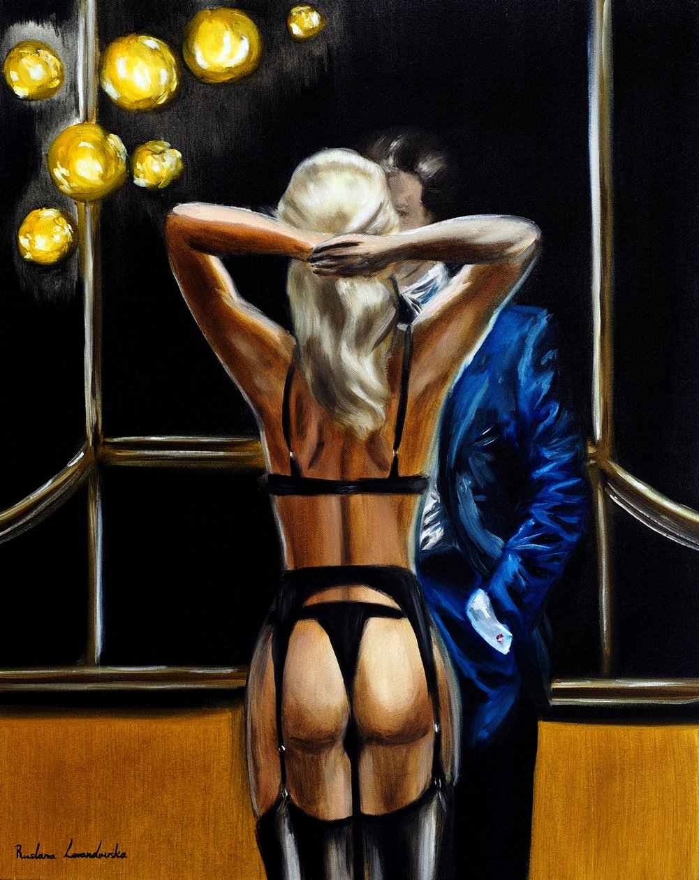 Romanticismo di mezzanotte, 2025 (olio su tela) da Ruslana Levandovska