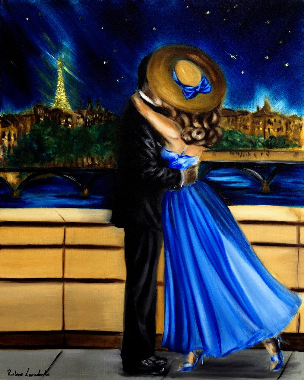 Rendez Vous parigino, 2024 (olio su tela) da Ruslana Levandovska