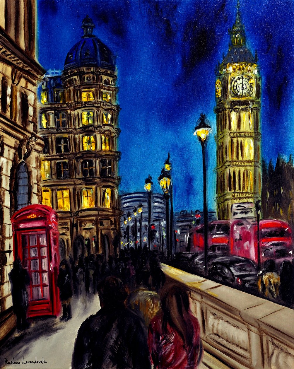 Londra senza tempo, 2025 (olio su tela) da Ruslana Levandovska